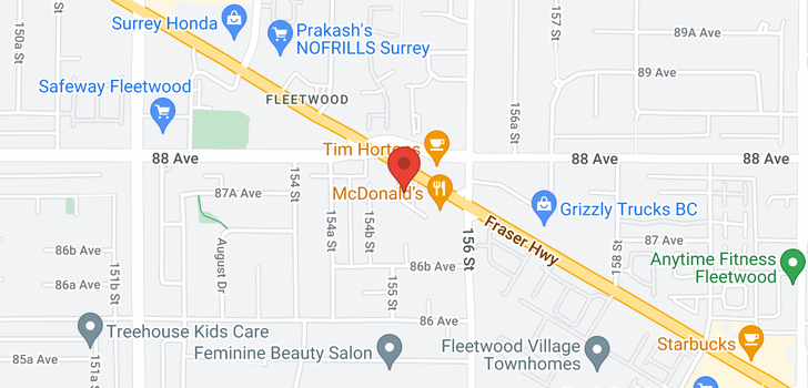 map of 101 15529 87A AVENUE